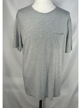 Peter Millar Pocketed Pullover T-Shirt Gray Mens XL